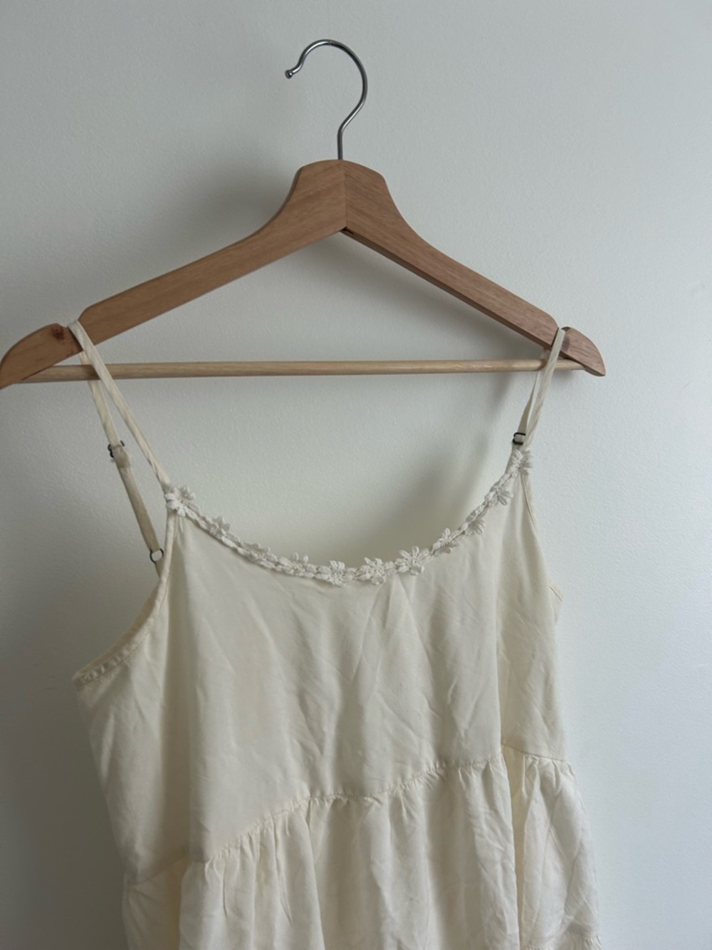 Hem & Thread Cream Ruffled Sundress - Picture 2 of 4
